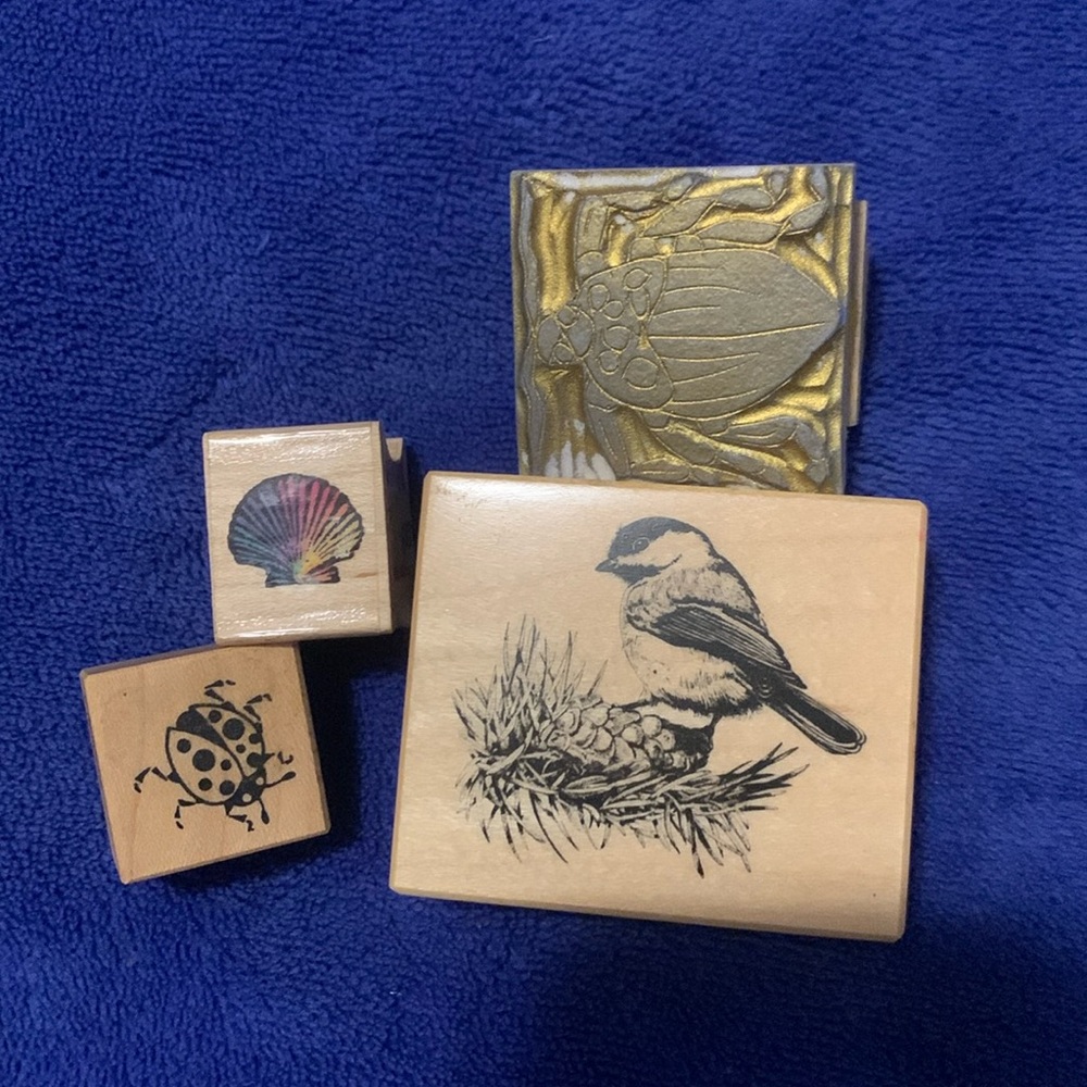 Vintage rubber stamp bundle